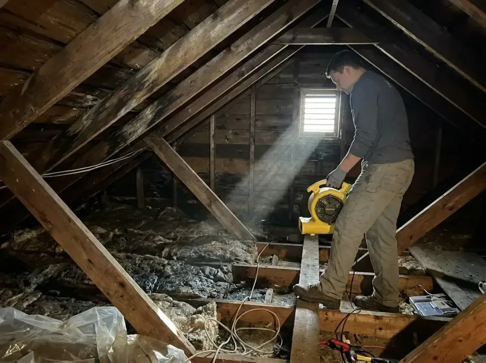 attic-water-damage-drying-proc-007 — frequently asked questions, Emergency Water Extraction & 24/7 Flood Response in Yorktow…